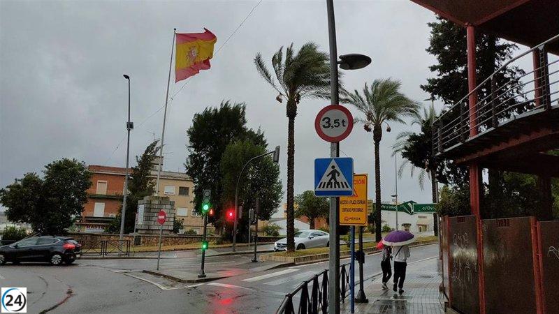Intensas lluvias y fuertes vientos azotan Extremadura: Avisos amarillos en vigencia