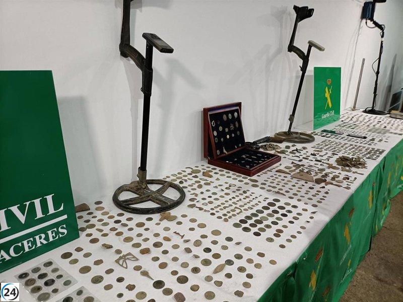 Seis detenidos en Moraleja por saqueo de yacimientos arqueológicos en Cáceres.