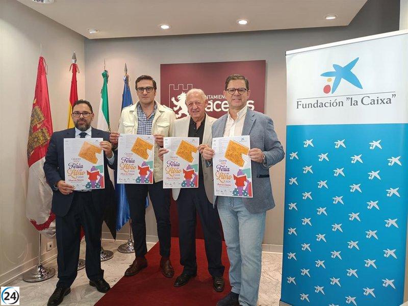 Destacados escritores participarán en la XXIV Feria del Libro de Cáceres este mes.