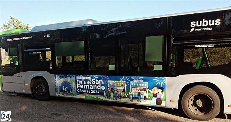 Autobuses especiales al recinto ferial de Cáceres disponibles desde hoy hasta el domingo.
