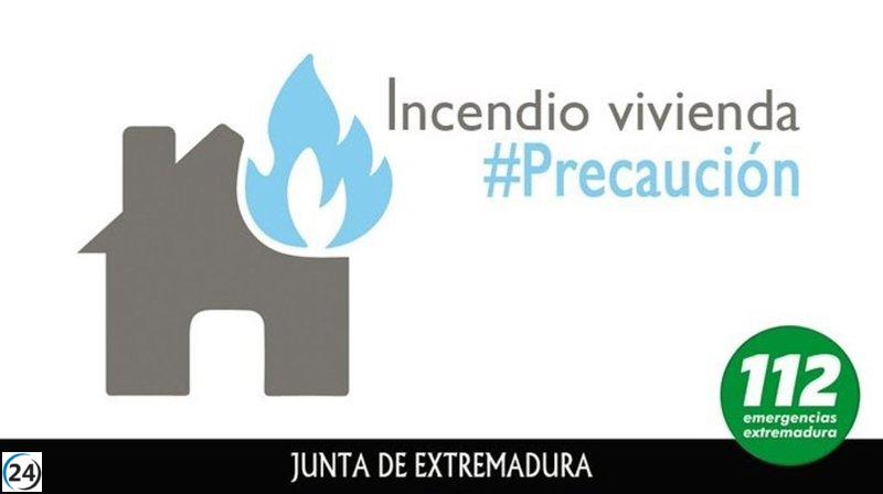 Tragedia en Villanueva de la Serena: un fallecido y un herido en incendio doméstico.