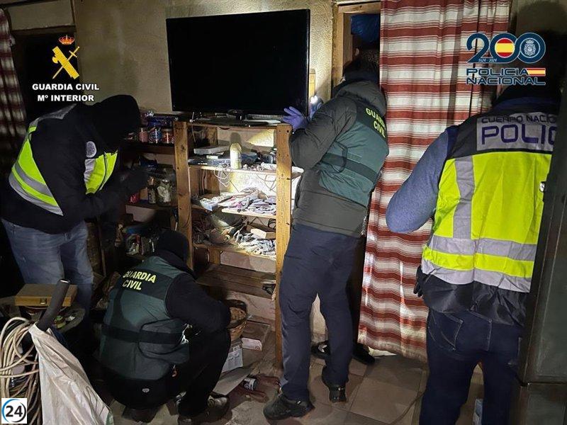 Detenido un joven en el Valle del Jerte y Almendralejo por robos y cultivo de cannabis.