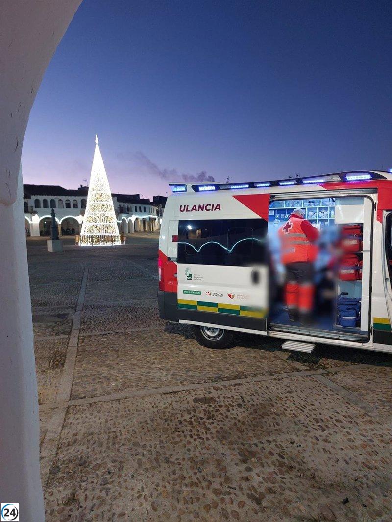 Cruz Roja Extremadura responde a 108 emergencias sanitarias en su operativo especial navideño.