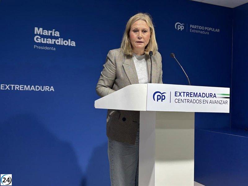 El PP critica al PSOE de Extremadura por 
