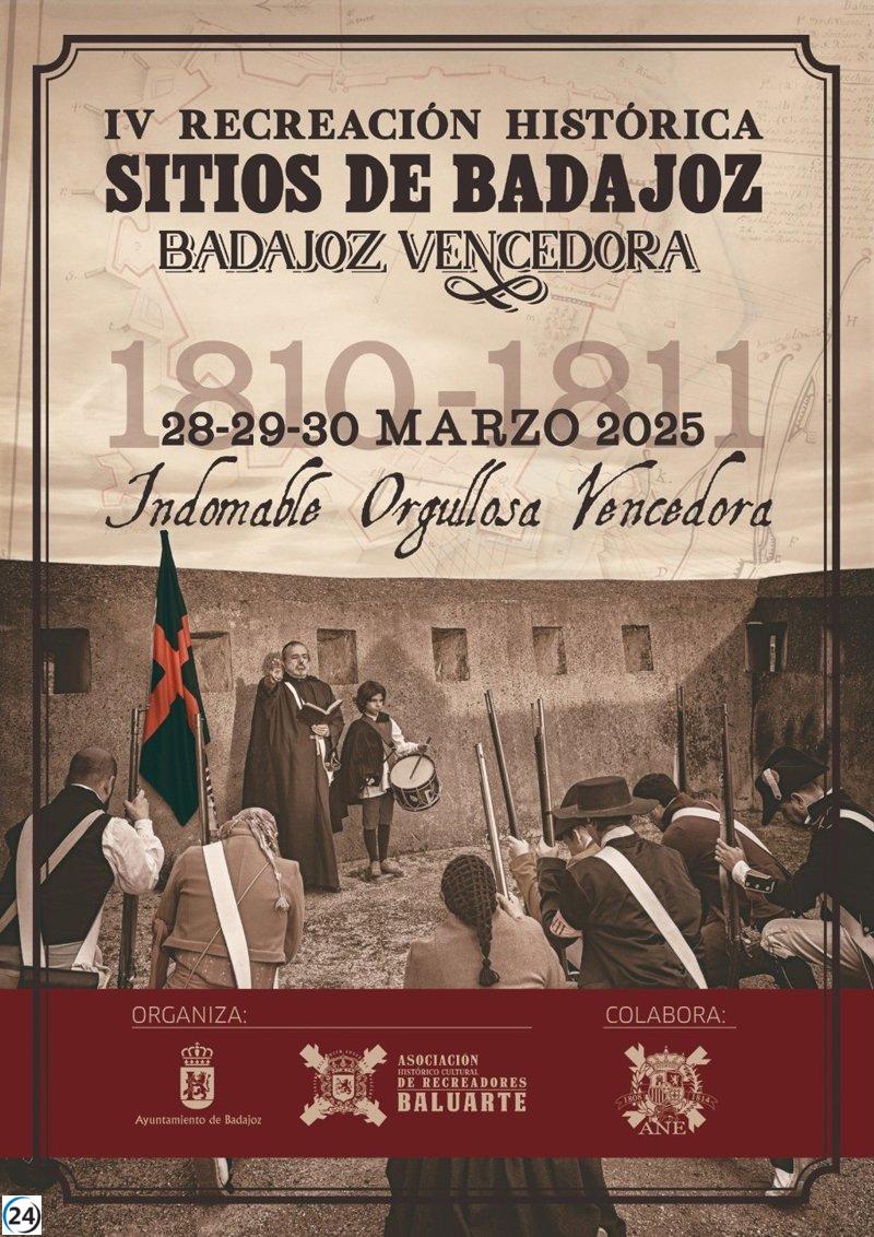 Más de 250 personas reviven este fin de semana los 'Sitios de Badajoz'.