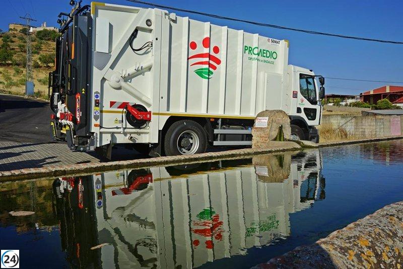 Trágica muerte de un operario al ser atropellado por un camión de basura en Guareña, Badajoz.