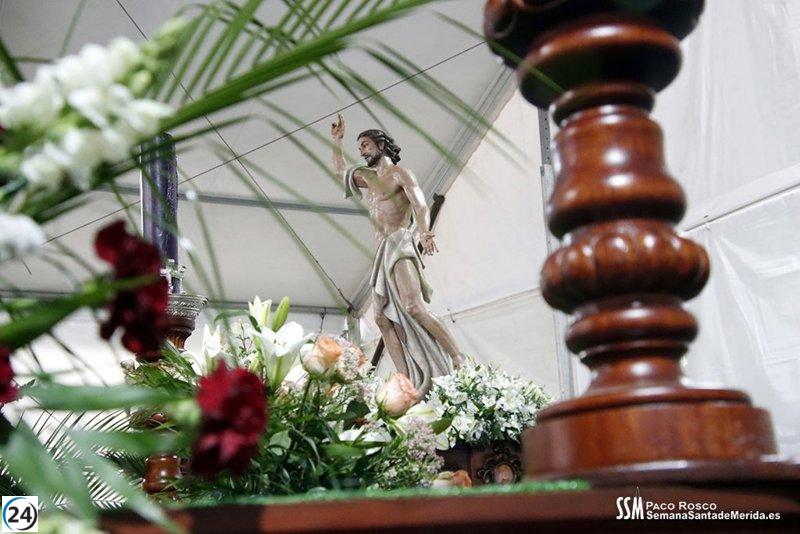 Mérida cierra la Semana Santa 2025 con la celebración de Jesús Resucitado, Nuestra Señora del Mayor Dolor y San Juan Evangelista.