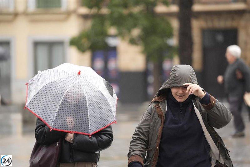 Alerta amarilla por lluvias y tormentas en Extremadura activa este viernes.