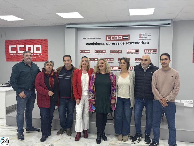María Berrocal asumirá la dirección de CCOO Extremadura, reemplazando a Encarna Chacón.