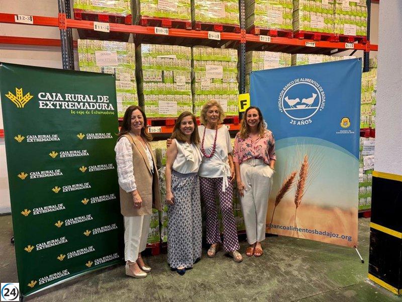 Caja Rural de Extremadura aporta 20.000 litros de leche al Banco de Alimentos de Badajoz.