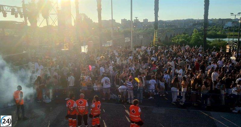 Cruz Roja responde a 53 emergencias durante la festividad de L@s Palomo@s en Badajoz.