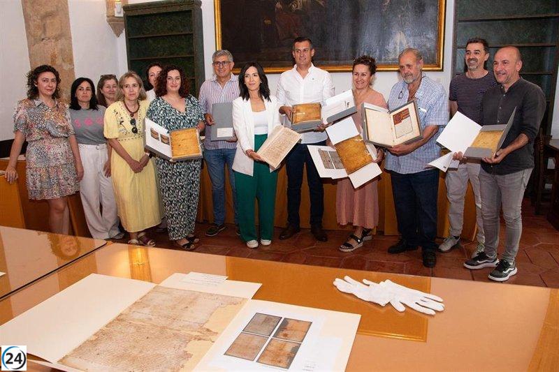 La Diputación de Cáceres reintegra 29 valiosos documentos de 11 archivos locales.