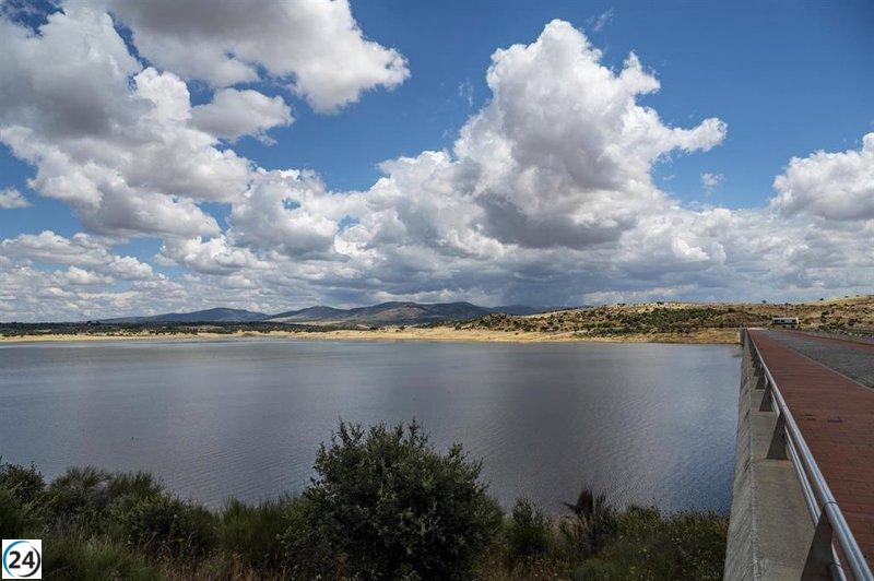 Los embalses del Tajo alcanzan el 77,2% de su capacidad, mientras que los del Guadiana se encuentran al 65,6% tras una disminución de 262 hm³ en siete días.