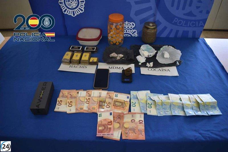 Desarticulan red de venta de drogas en Plasencia con dos arrestos en un punto de 'telecoca'.