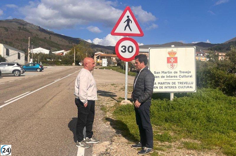 Cáceres destina 600.000 euros para rehabilitar la CC-104 en San Martín de Trevejo.