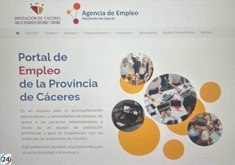 La Diputación de Cáceres revoluciona el mercado laboral con inteligencia artificial para unir ofertas y demandas de empleo.