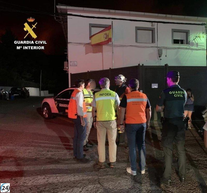 Cerca de 200 personas evacuadas en Las Hurdes debido a un incendio en la región.