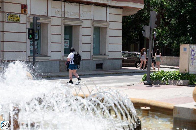 Badajoz registra el récord nacional de calor con 45,5 grados.