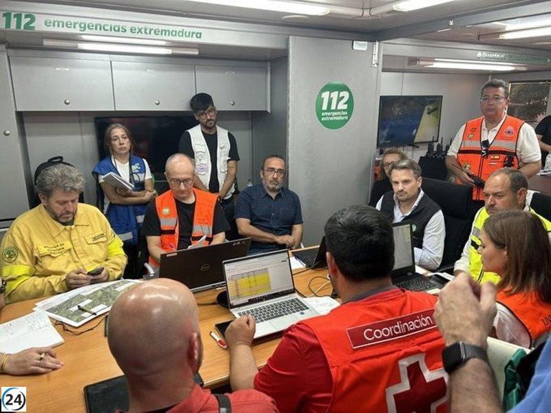 Habitantes de Jarilla siguen desplazados por el incendio, mientras surge otra amenaza en Hurdes.