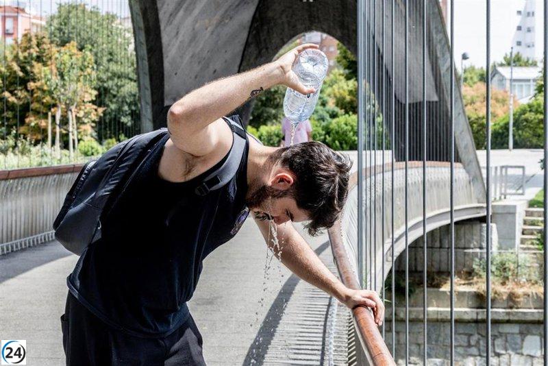 Este jueves, Badajoz marca un récord con 43,3ºC, la temperatura más alta en España.