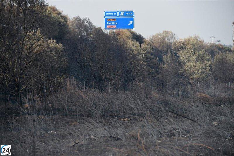 Condiciones ventosas complican la lucha contra incendios en Jarilla, mientras La Garganta se prepara para una posible evacuación.