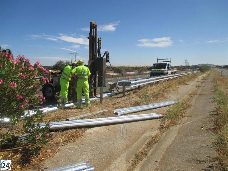 El Gobierno invierte 39,1 millones de euros en el mantenimiento de carreteras extremeñas.