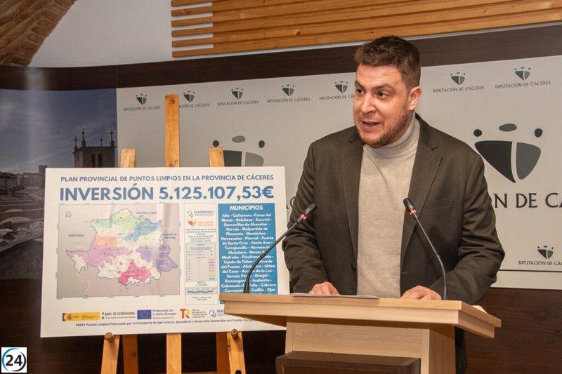 Cáceres impulsa la sostenibilidad: se abrirán 32 nuevos puntos limpios en la provincia.