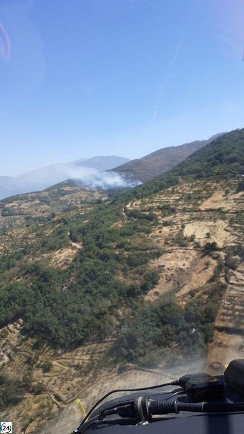 Bomberos del Infoex intensifican esfuerzos en el incendio de Jarilla, reportando avances positivos.