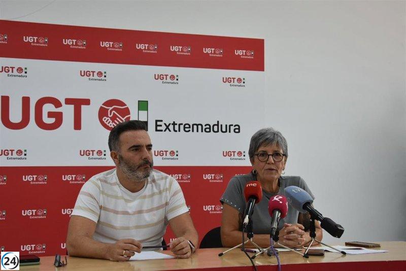 UGT Extremadura señala la reducción a 37,5 horas semanales y la obtención de unos PGEx acordados como objetivos clave para el próximo año.