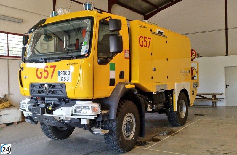 El Plan Infoex reduce la alerta por el incendio en Cuacos de Yuste.