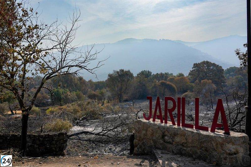 El Plan Infoex declara extinguido el fuego en Jarilla.