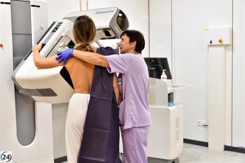 Más de 8,200 mujeres de Extremadura serán convocadas en octubre para mamografías en el programa regional de detección de cáncer de mama.