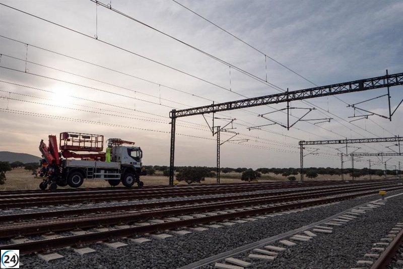 El gobierno destina 41,7 millones para electrificar la línea de alta velocidad entre Talayuela y Plasencia.