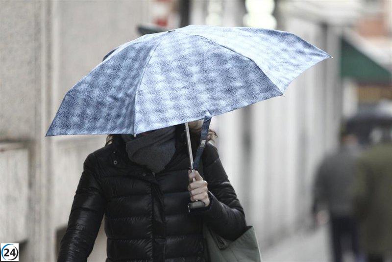 El 112 extiende la alerta amarilla por lluvias en toda la jornada del sábado en el norte de Cáceres.