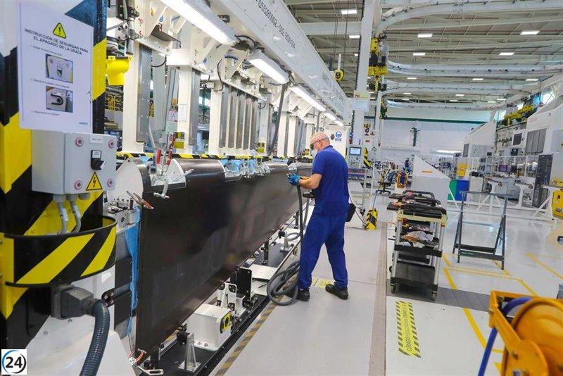 La industria extremeña crece un 2,4% en septiembre, aunque se queda por debajo de la media nacional.