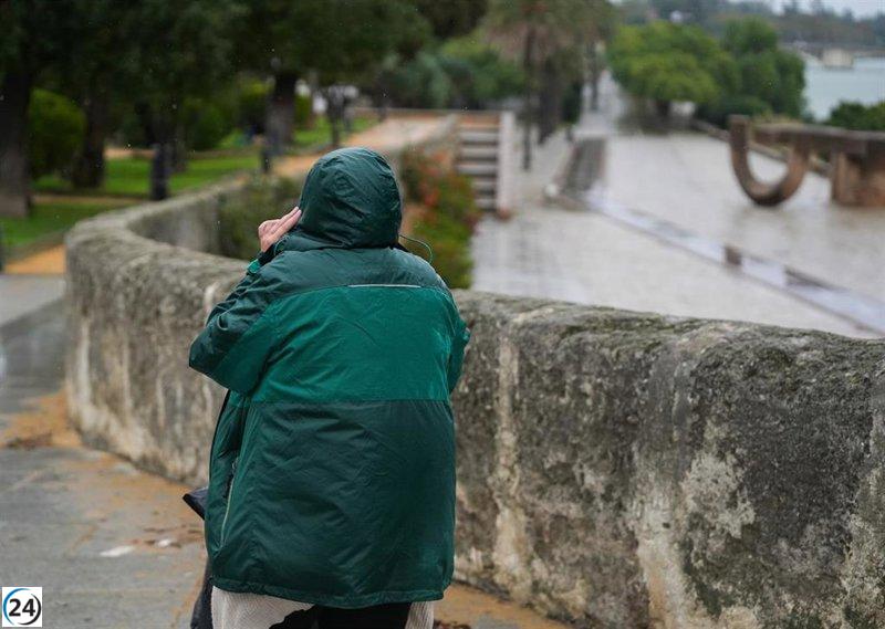 Tres localidades de Cáceres lideran el ranking de lluvias en España este jueves.
