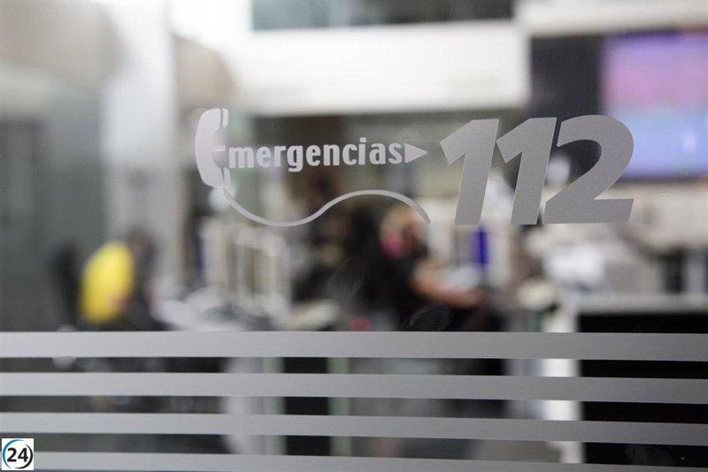 El Centro 112 de Extremadura atiende ya 89 emergencias provocadas por la borrasca Claudia.