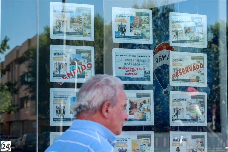 Extremadura retoma el crecimiento en el mercado inmobiliario con un aumento del 8,4% en septiembre.