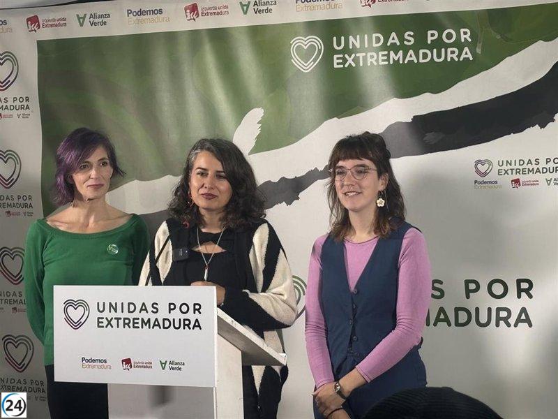 Unidas por Extremadura lanza una candidatura para frenar las políticas regresivas y aspira a ganar terreno en las elecciones del 21D.