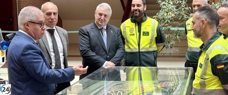 Rector de la UEx se reúne con la Escuela de Tráfico de la Guardia Civil en Mérida para impulsar la cooperación.