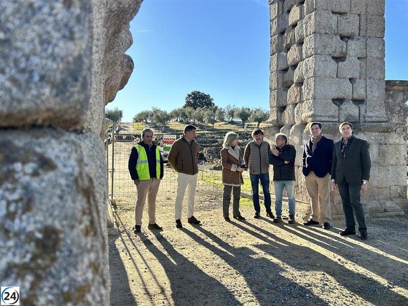 La renovación de la Ciudad Romana de Cáparra finalizará en febrero de 2026.