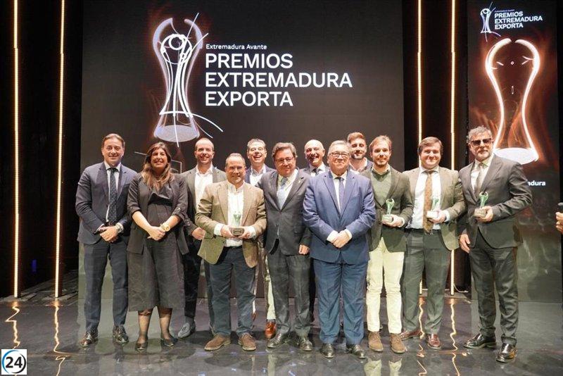 Cinco compañías triunfan en la novena edición de los Premios a la Excelencia Exportadora de Extremadura.