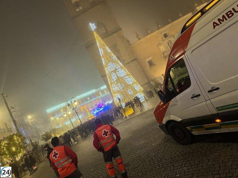 Once personas fueron asistidas durante el operativo especial de Nochevieja en Badajoz.