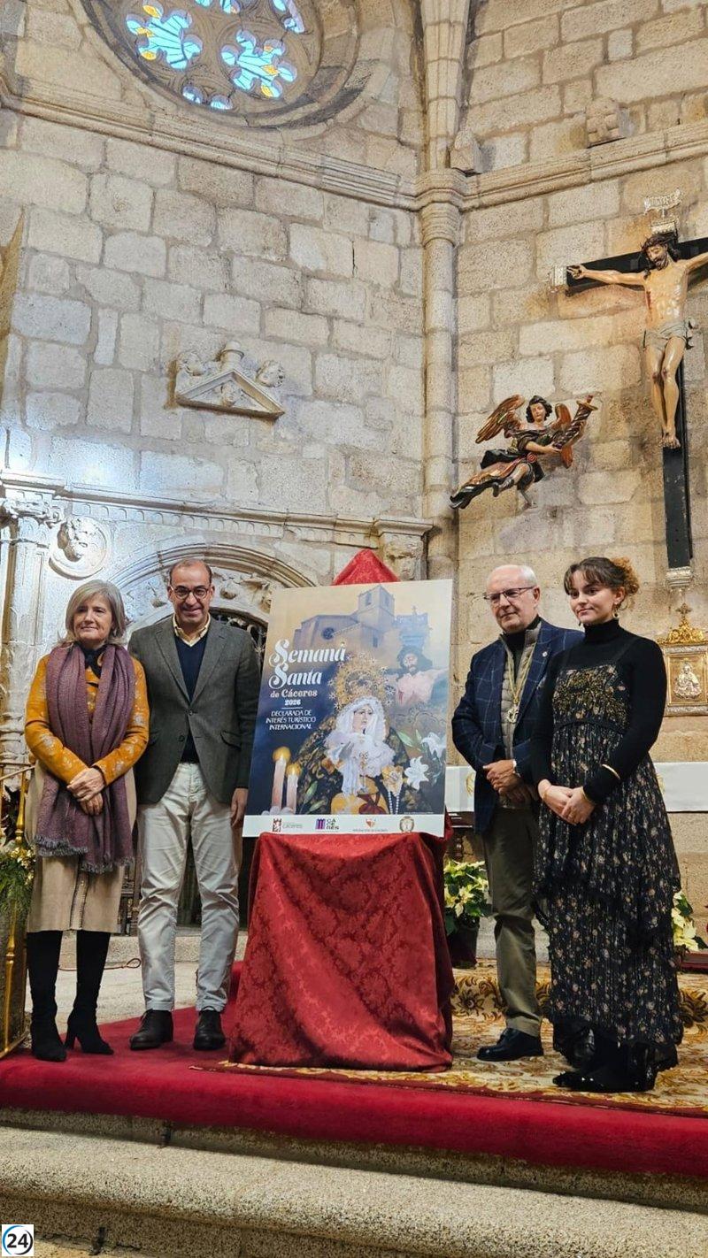La Virgen de la Esperanza protagonizará el cartel de la Semana Santa de Cáceres 2026.