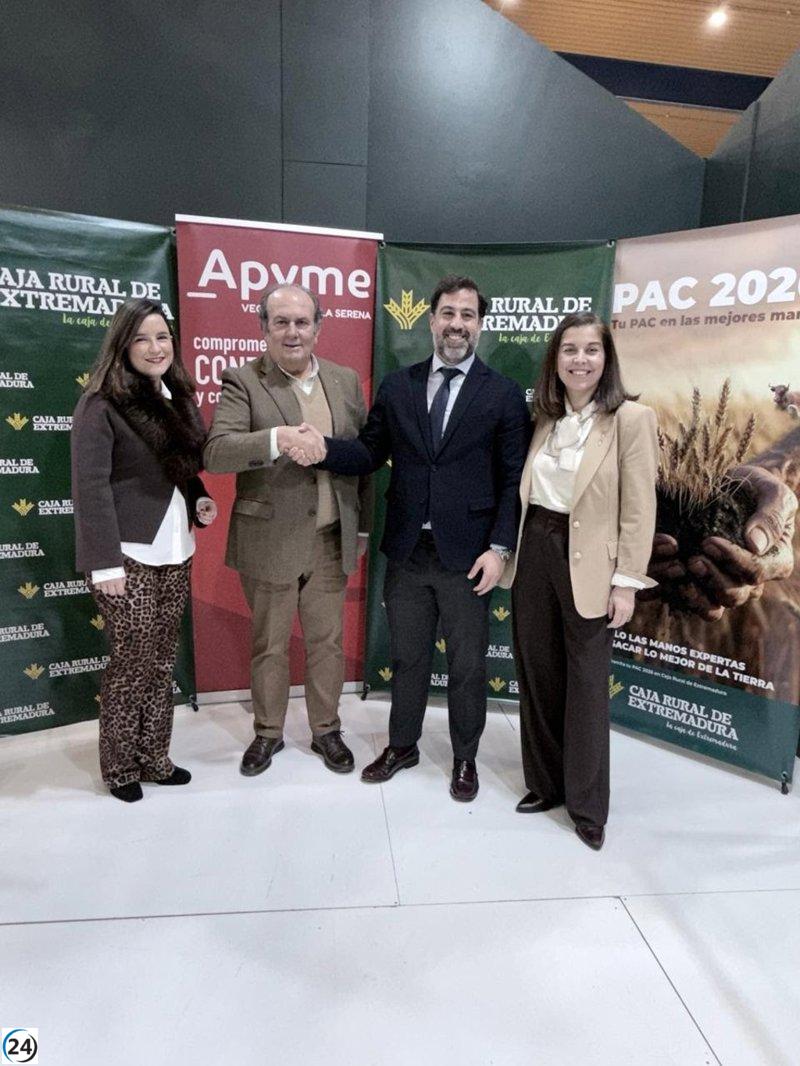 Caja Rural de Extremadura y Apyme Vegas Altas-La Serena refuerzan su alianza en apoyo a empresas locales.