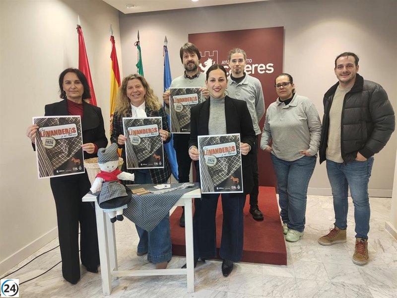 Cerca de 1.500 participantes se unirán al desfile de Las Lavanderas de Cáceres, promoviendo el turismo en la región.