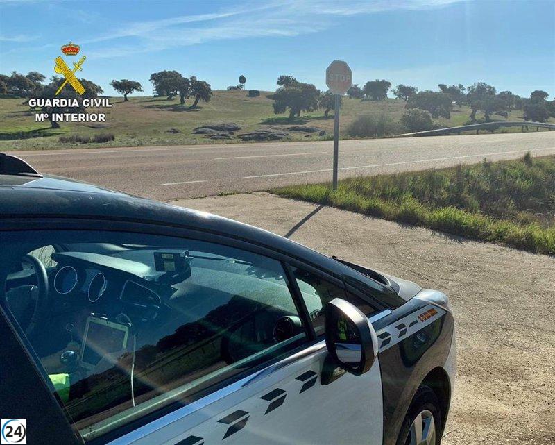 Conductor en Badajoz bajo investigación por exceso de velocidad y alcoholemia.