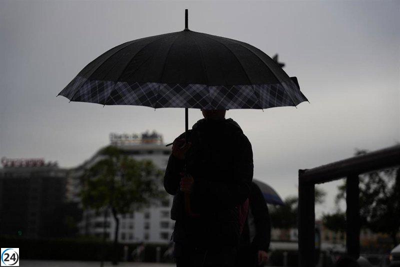 Extremadura extiende la alerta amarilla por lluvias en el norte de Cáceres hasta el miércoles.