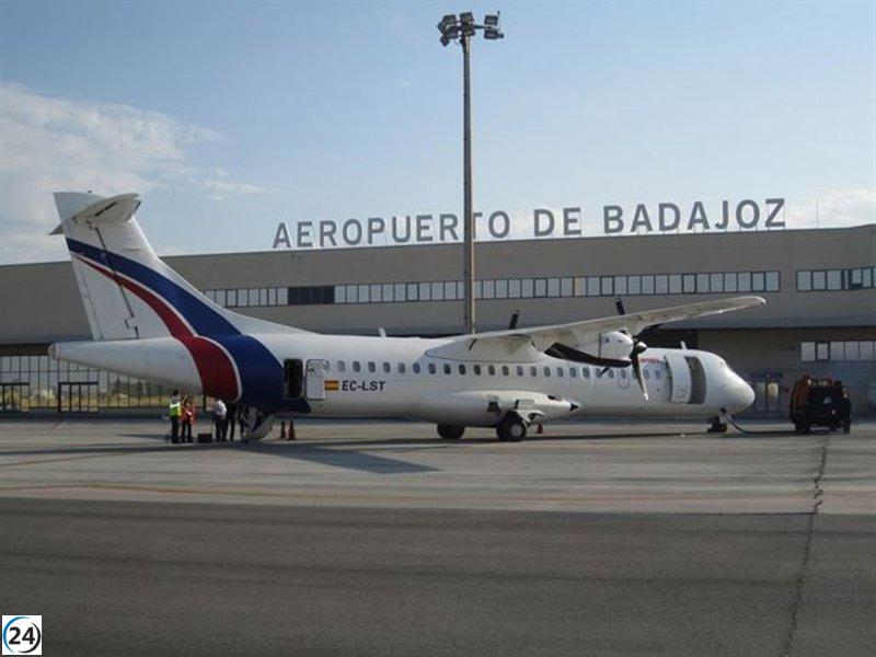 AENA planea destinar 5,2 millones al aeropuerto de Badajoz entre 2027 y 2031.