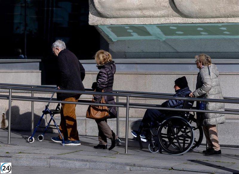 En febrero, Extremadura alcanza casi 247,000 pensiones, con un incremento del 2,36% respecto a 2025 y un monto promedio de 1,165.74 euros.